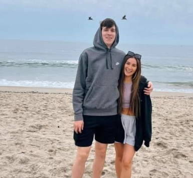 Austin Reaves and Jenna Barber