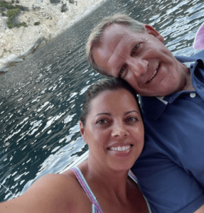 Cira Baeck with her Husband