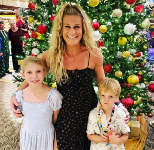Kayla Harrison With Her Children