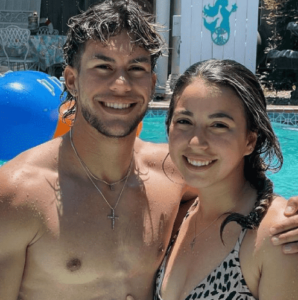 Cade Cowell with His Wife