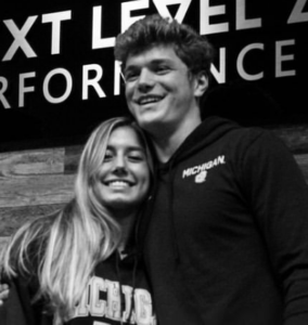 J.J. McCarthy and Katya Kuropas