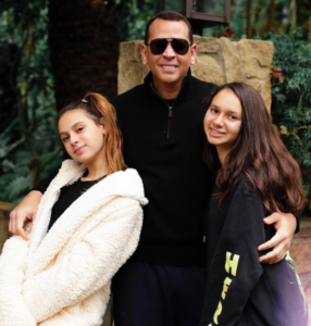 Alex Rodriguez With His Kids